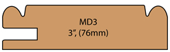 Allstyle Cabinet Doors: Miter Profile MD3(76mm)